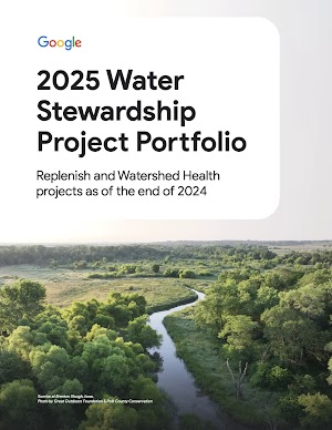 Cover of 2025 Google Water Stewardship Project Portfolio